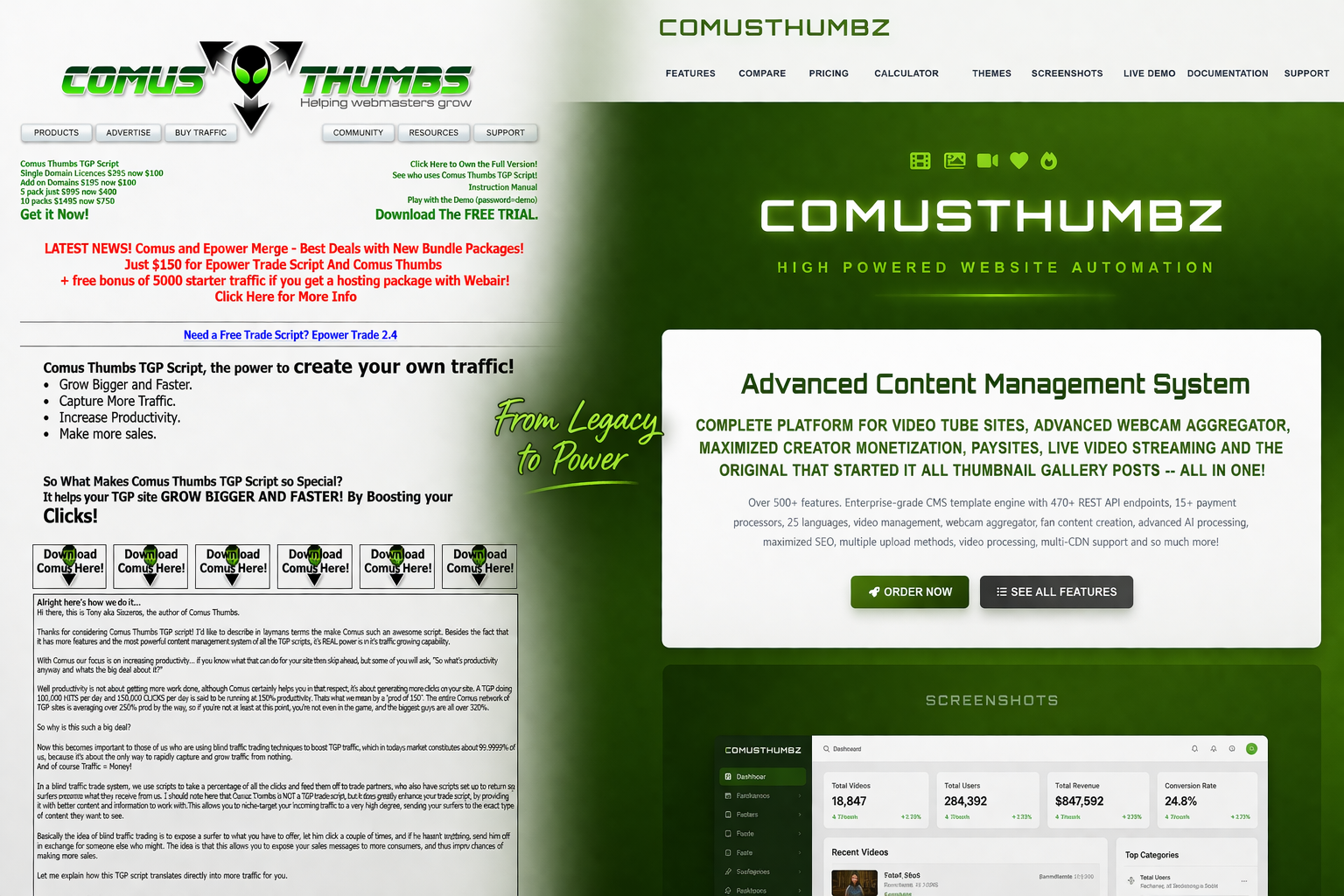From a Free PHP Script to a Full CMS: The Complete ComusThumbs Story