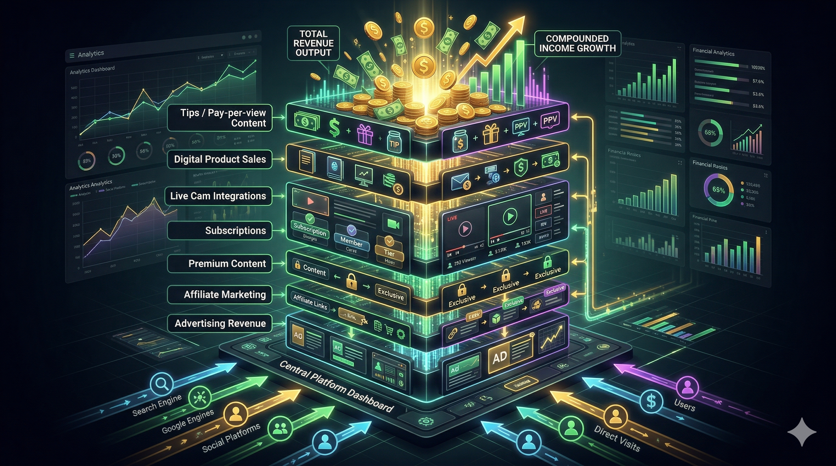 The 2026 Adult Website Revenue Stack: 7 Income Streams Every Webmaster Should Run