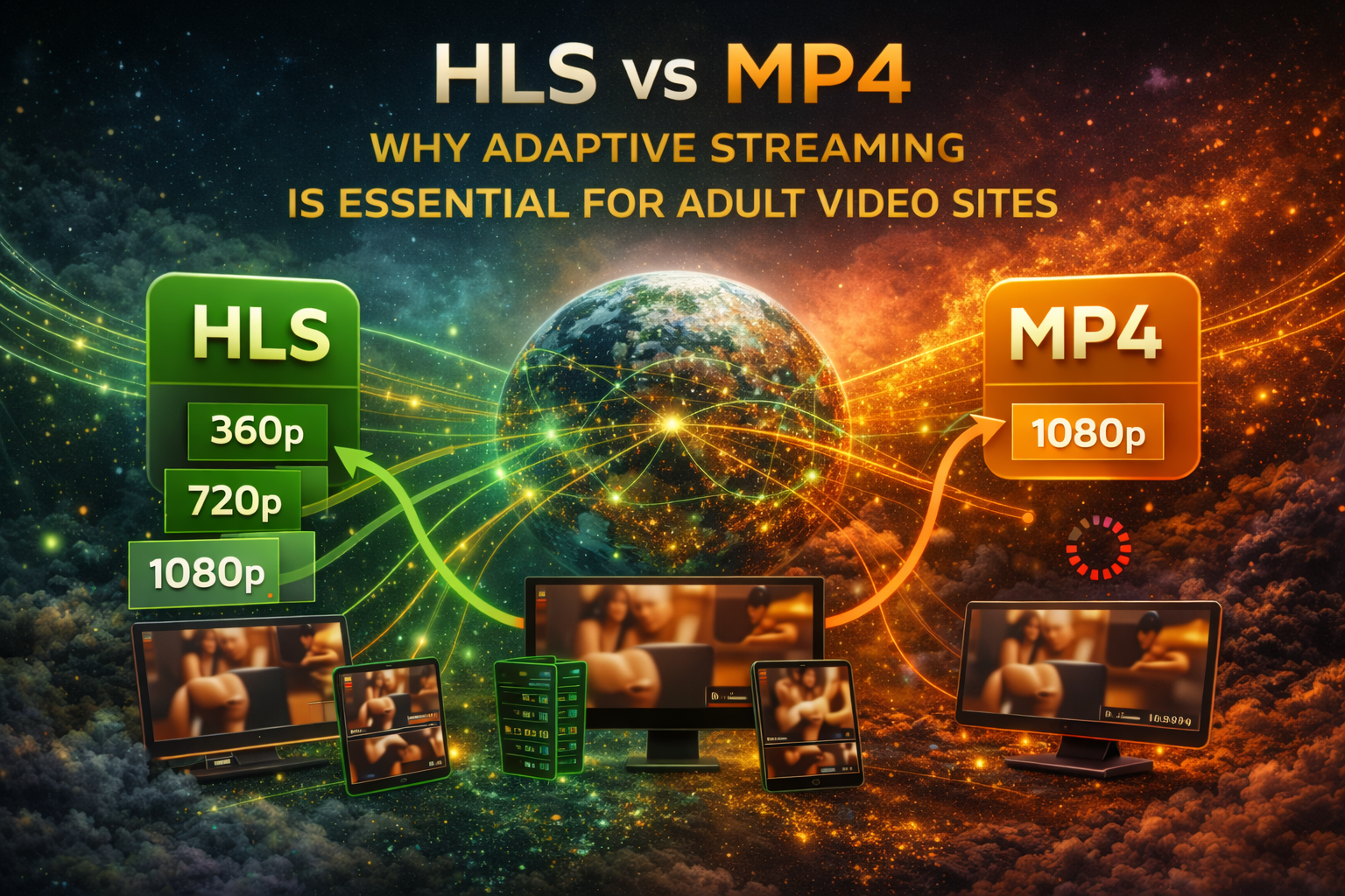 HLS vs MP4: Why Adaptive Streaming Is Essential for Adult Video Sites