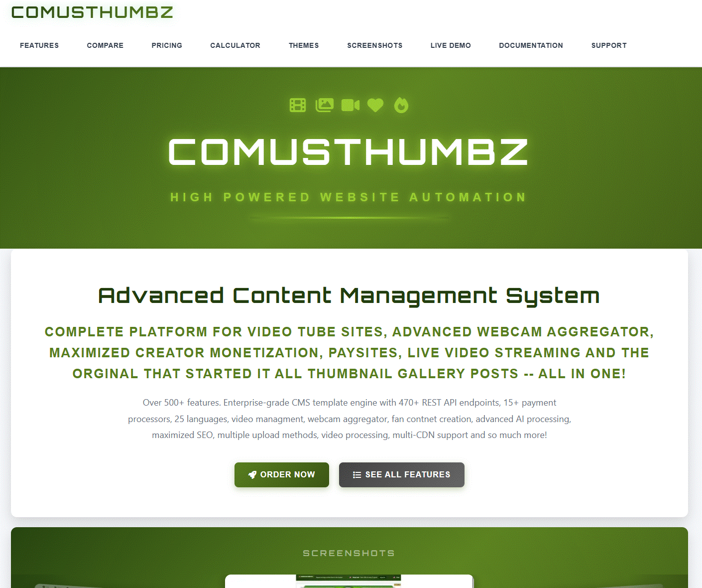 ComusThumbz CMS: 500+ Features -- Released (Beta)