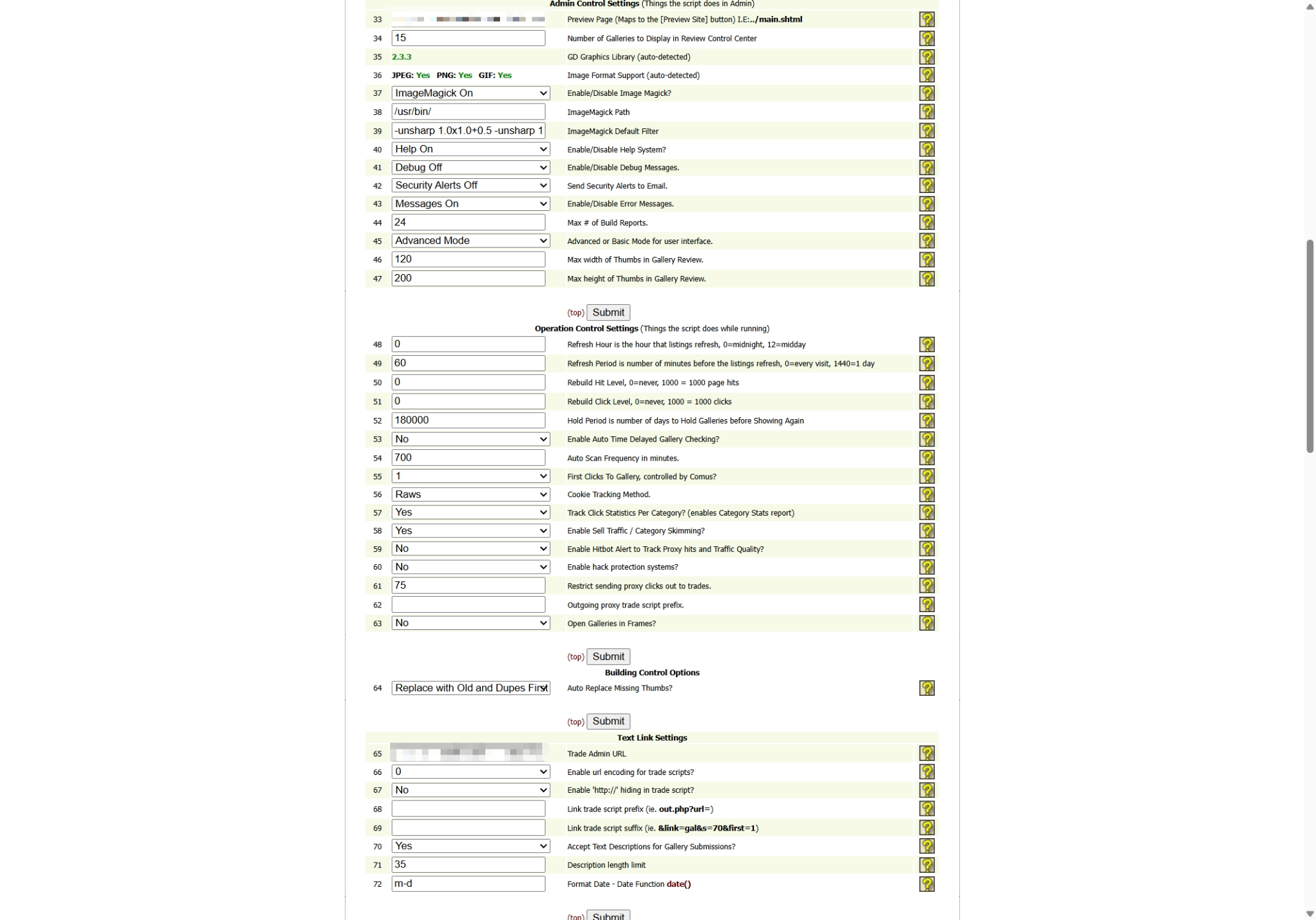 ComusThumbz Original Settings