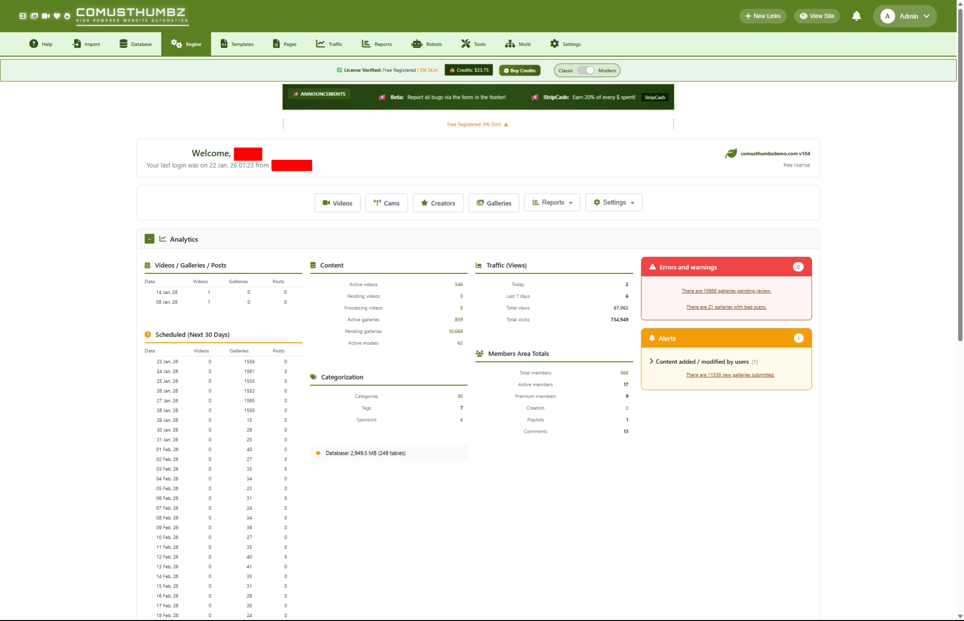 Admin Dashboard