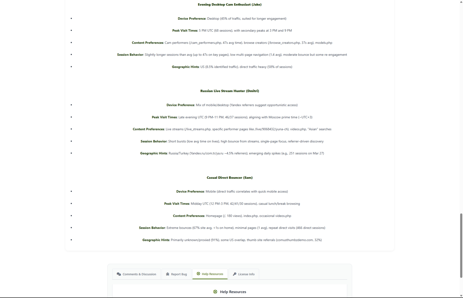 AI Review of Inbound Traffic Stats